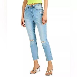 Vanilla Star Womens Juniors High Rise Tapered Leg Mom Jeans nwt size 9/29